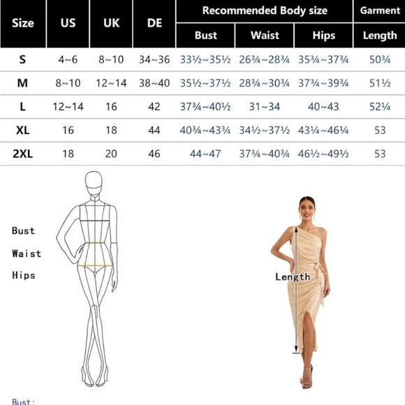 Grace Karin beautiful sequin one shoulder dress size small - Picture 5 of 9